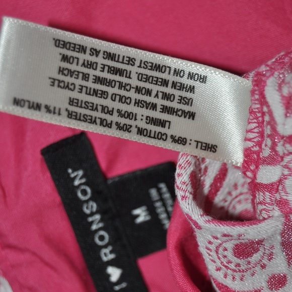 I HEART RONSON Pink Jacquard Sleeveless Dress D7 - Picture 6 of 7